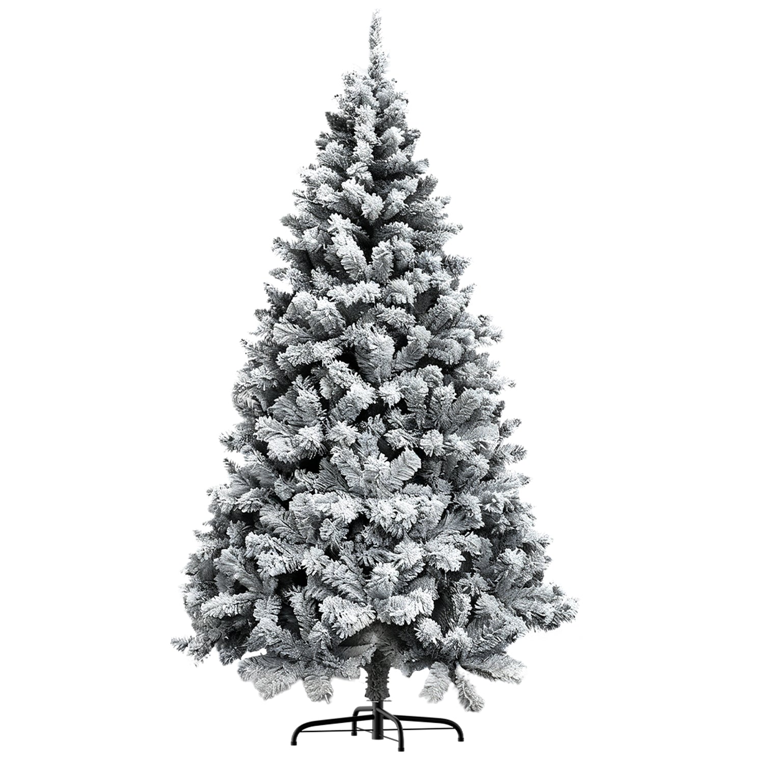 Árbol de Navidad Artificial, Árboles Nevados Plegables con Soporte Metálico