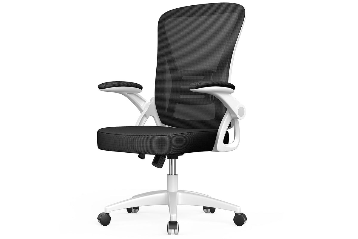 Siness - Sillas de escritorio blancas con ruedas/reposabrazos, silla de  oficina, silla de juegos, silla de escritorio, silla de computadora, silla